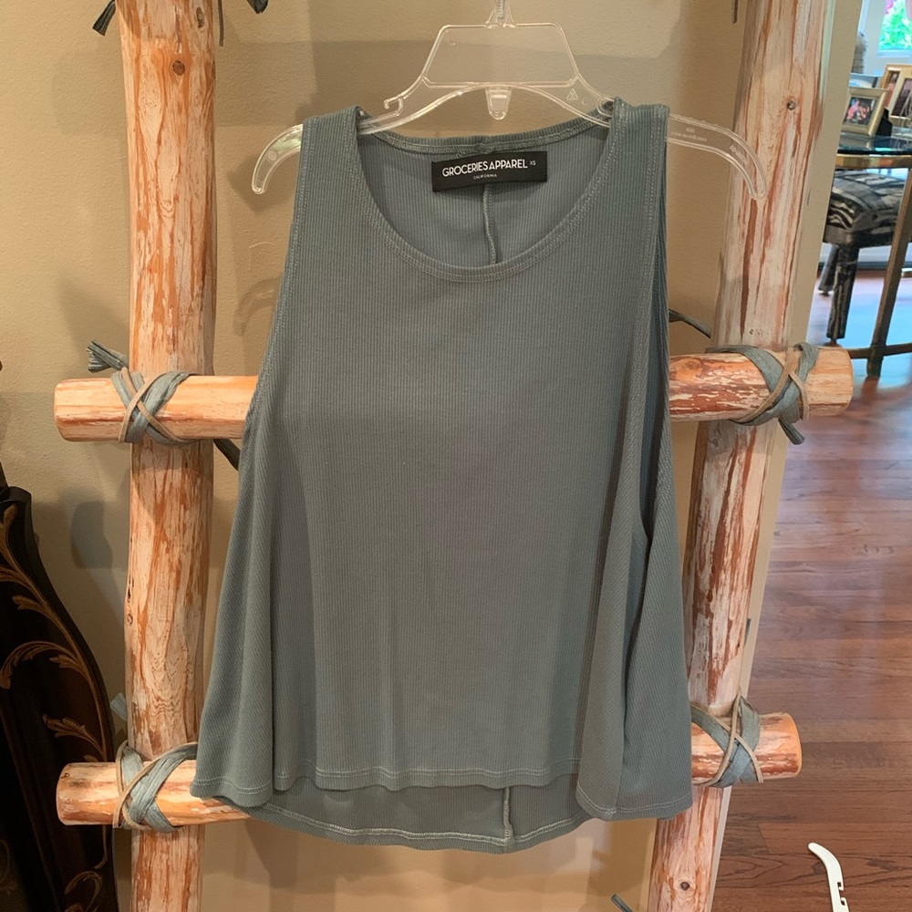 Green tank top